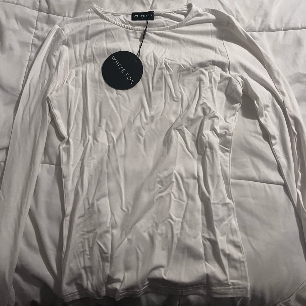 brand new white long sleeve
